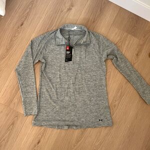 Under Armour Women’s ½ Zip Pullover – Gray Heather – Size Large – NWT
